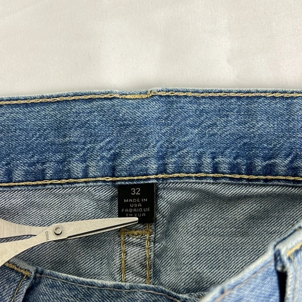 True Religion‎ Men 32 Faded Distressed Straight Flap Pockets Jean